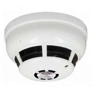 Protec Optical Smoke, Heat and Carbon Monoxide Multi-Sensor with Talking Sounder and LED Beacon